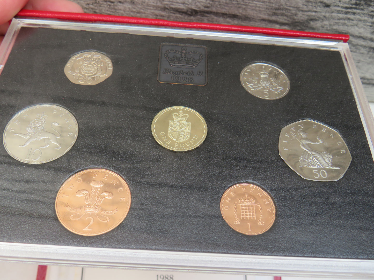 1988 United Kingdom Proof Coin Collection / Set By The Royal Mint