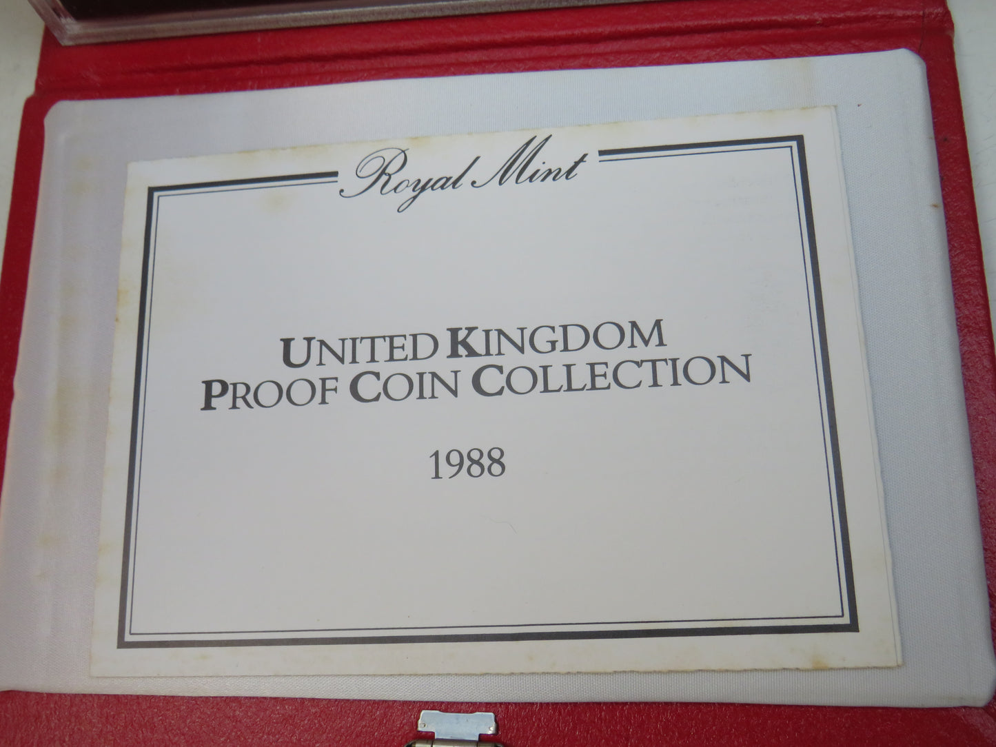 1988 United Kingdom Proof Coin Collection / Set By The Royal Mint