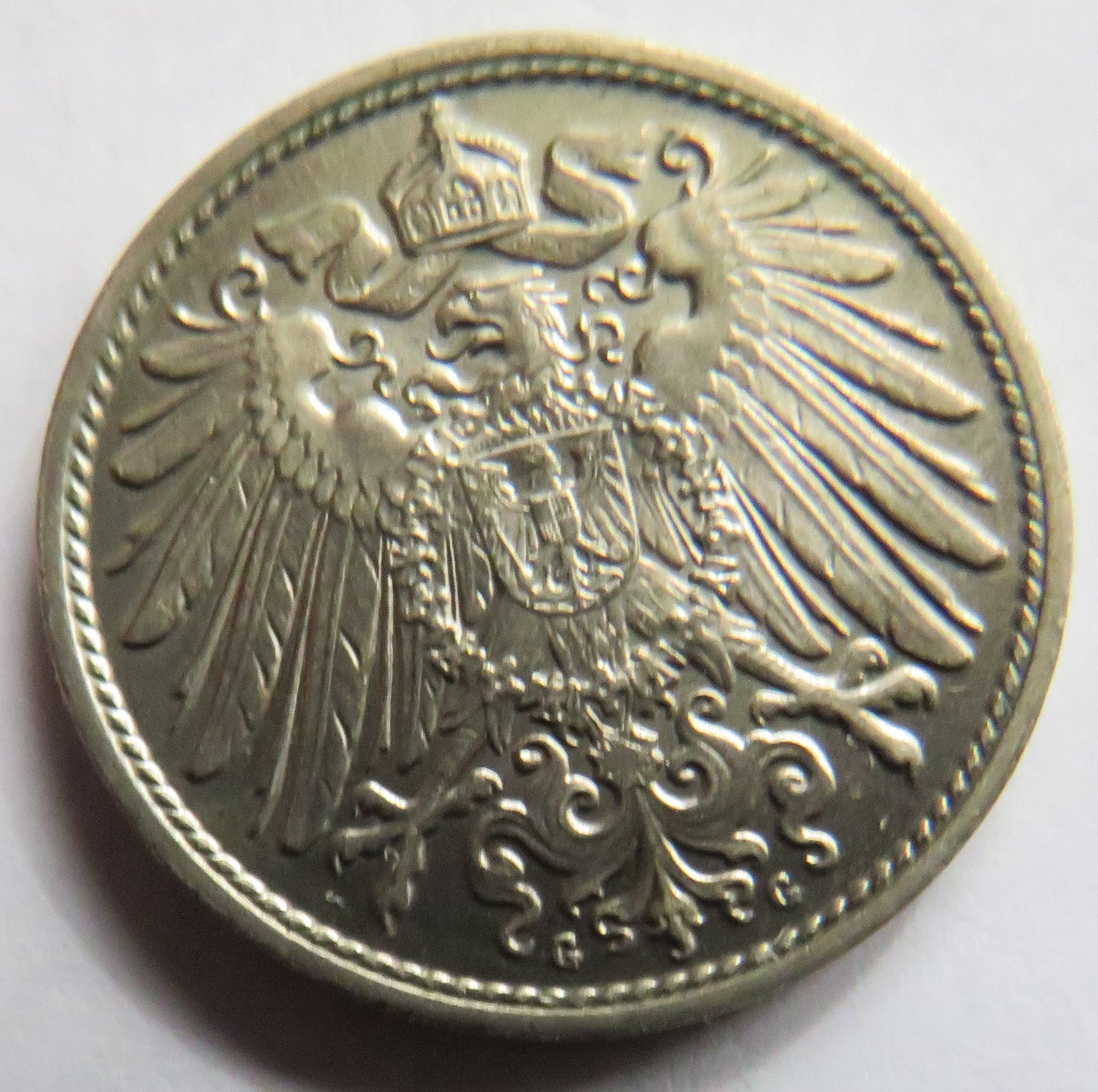 1893-G Germany 10 Pfennig Coin In High Grade