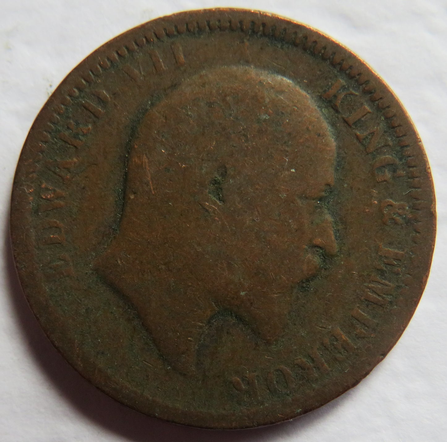 1903 King Edward VII India 1/4 Quarter Anna Coin