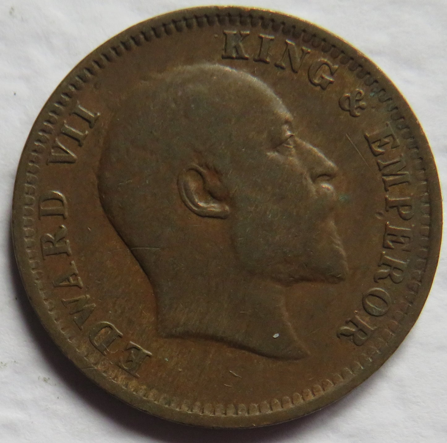 1906 King Edward VII India 1/4 Quarter Anna Coin
