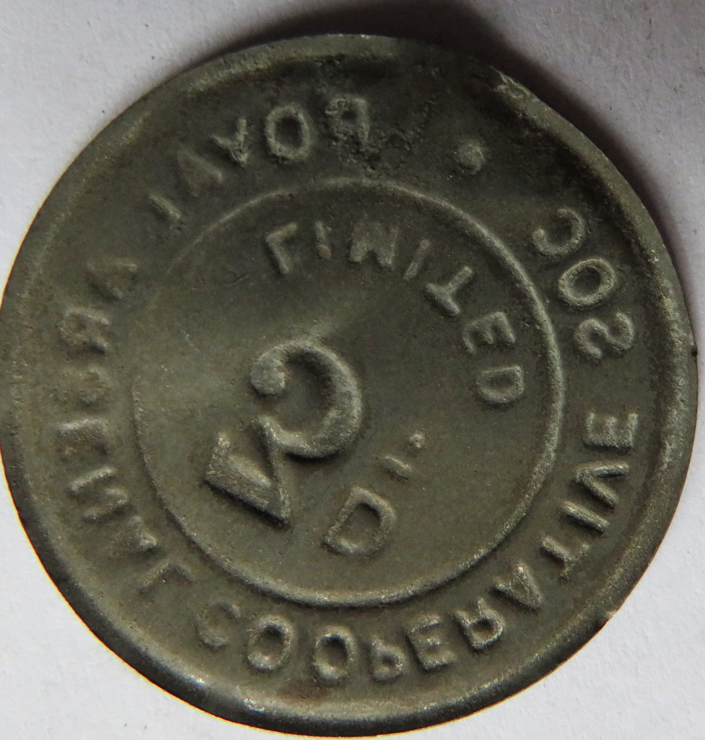 Royal Arsenal Cooperative Society 3d Threepence Token