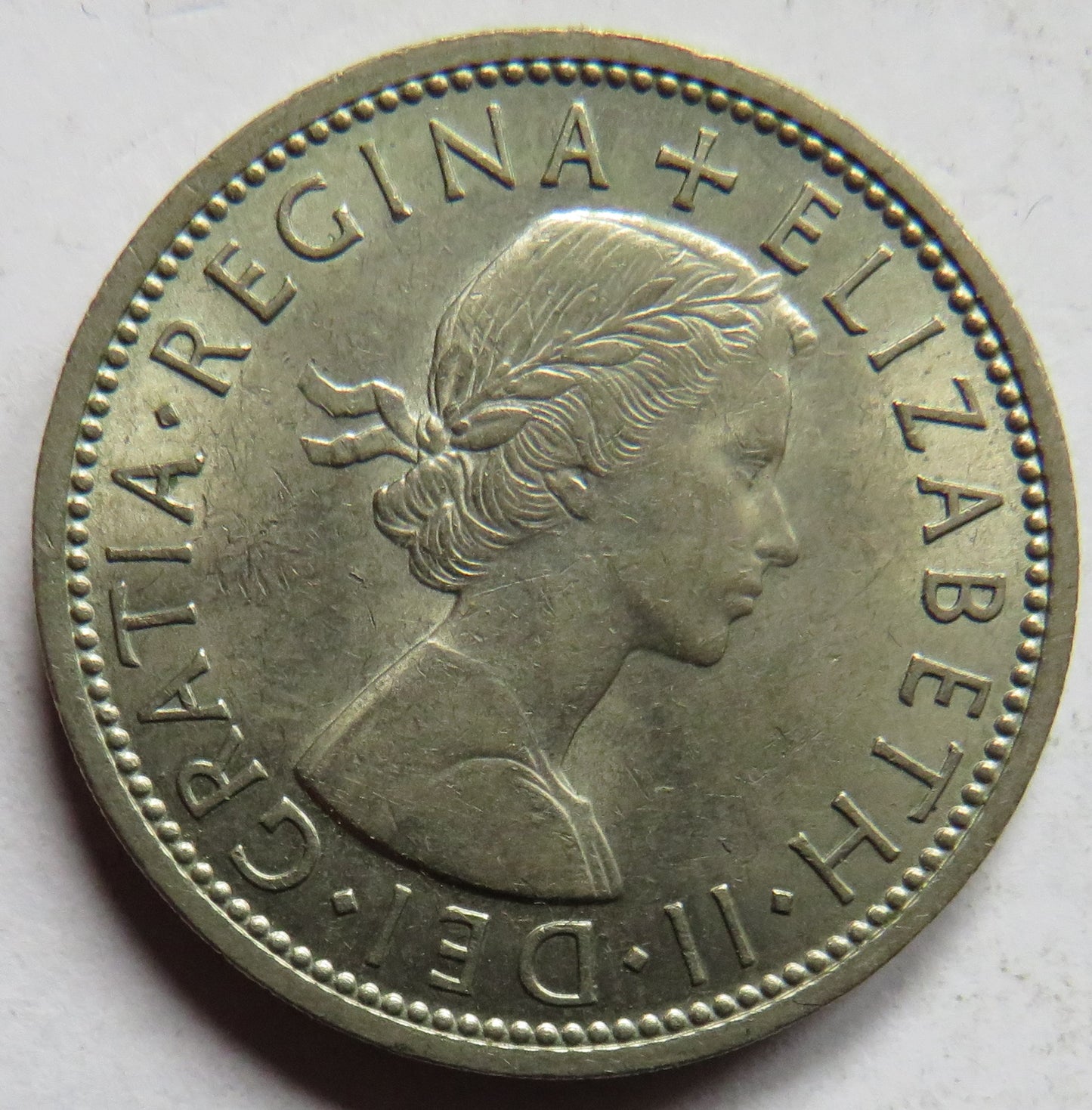 1966 Queen Elizabeth II Florin / Two Shillings Coin