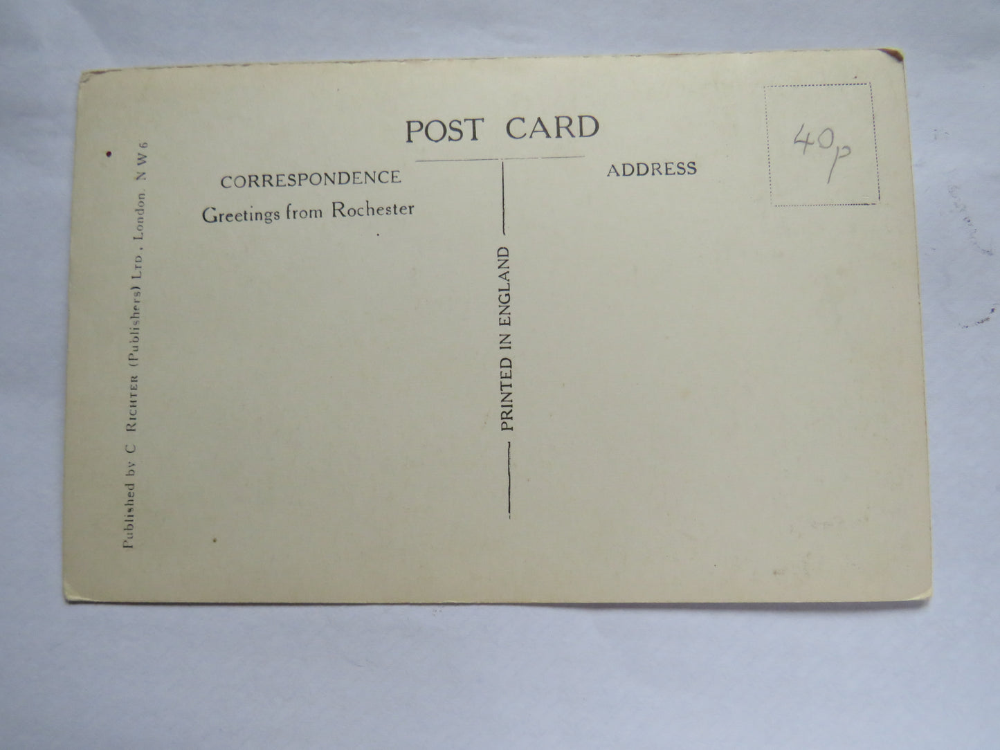 Vintage Postcard of Rochester Cathedral