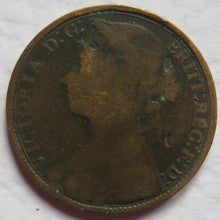 Load image into Gallery viewer, 1879 Queen Victoria Bun Head One Penny Coin - Great Britain
