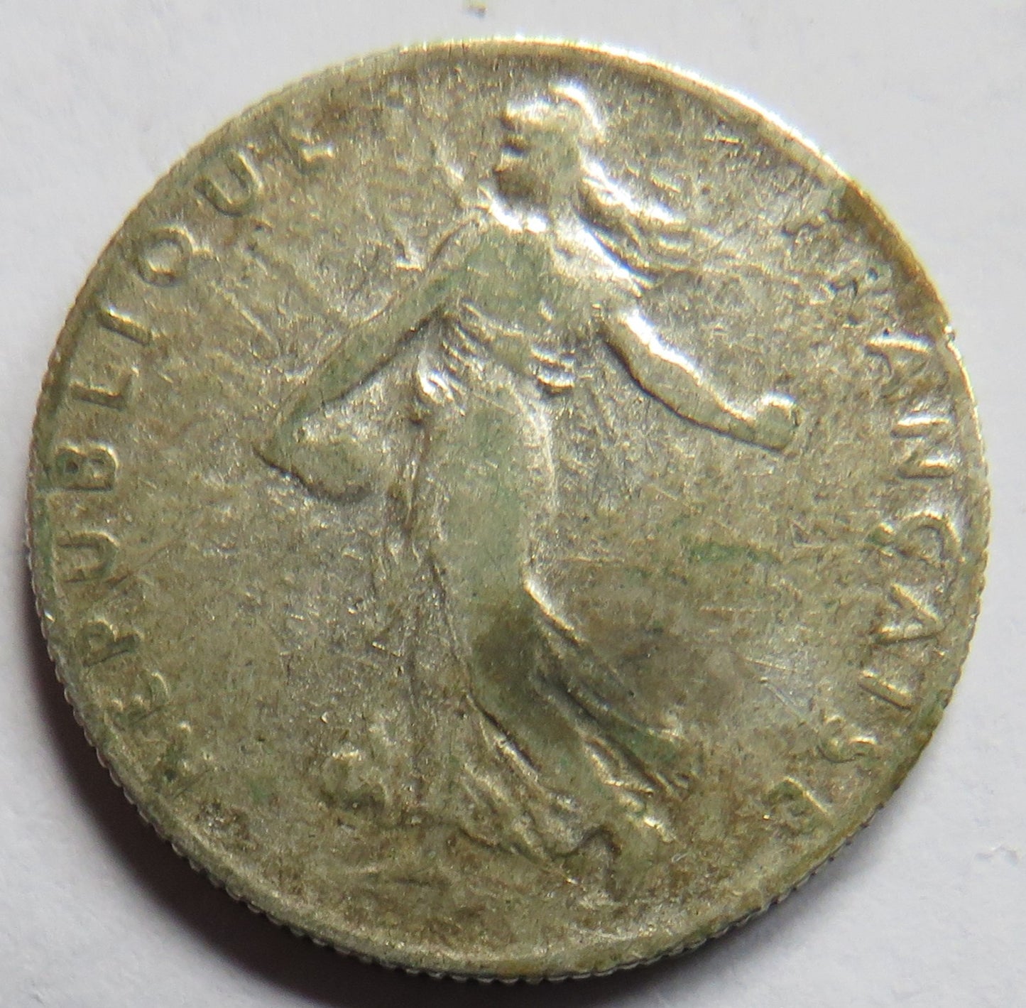 1910 France Silver 50 Centimes Coin