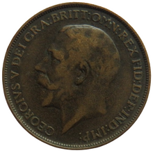 Load image into Gallery viewer, 1912-H King George V One Penny Coin - Great Britain

