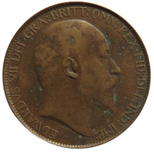 Load image into Gallery viewer, 1907 King Edward VII Halfpenny Coin - Great Britain
