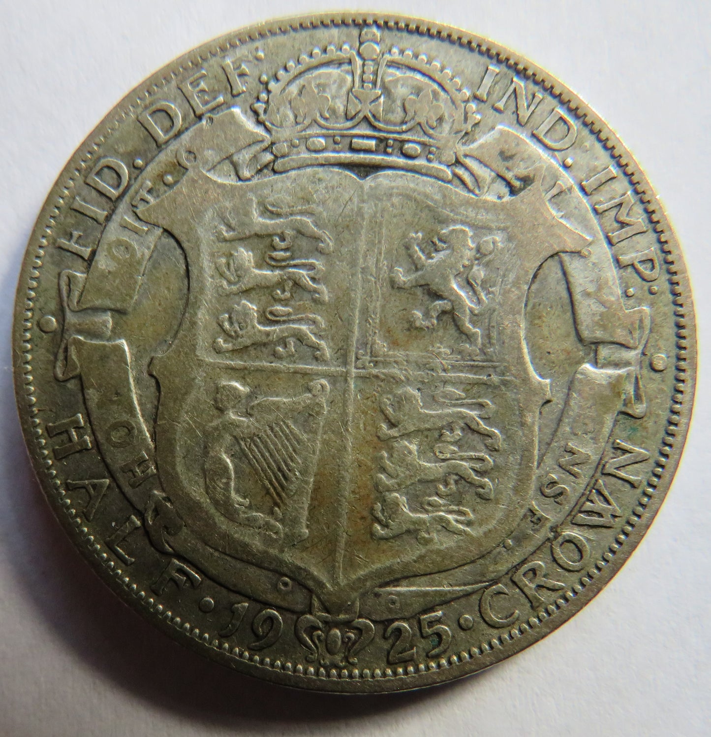 1925 King George V Silver Halfcrown Coin - Scarce Date