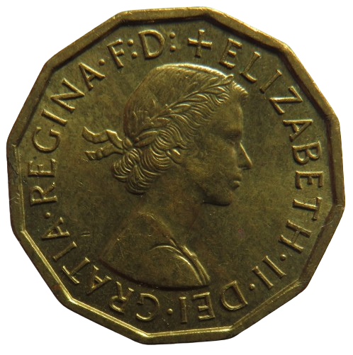 1960 Queen Elizabeth II Threepence Coin In High Grade - Great Britain