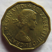 Load image into Gallery viewer, 1960 Queen Elizabeth II Threepence Coin In High Grade - Great Britain
