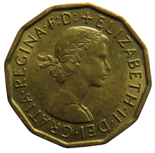 Load image into Gallery viewer, 1961 Queen Elizabeth II Threepence Coin In High Grade - Great Britain
