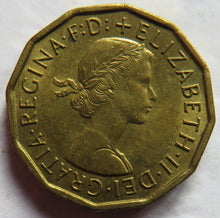 Load image into Gallery viewer, 1961 Queen Elizabeth II Threepence Coin In High Grade - Great Britain
