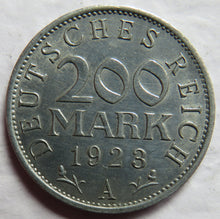 Load image into Gallery viewer, 1923-A Germany - Weimar Republic 200 Mark Coin
