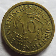 Load image into Gallery viewer, 1924-A Germany - Weimar Republic 10 Reichspfennig Coin

