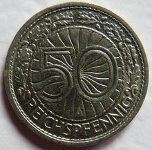 Load image into Gallery viewer, 1927-A Germany - Weimar Republic 50 Reichspfennig Coin
