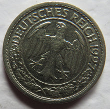 Load image into Gallery viewer, 1927-A Germany - Weimar Republic 50 Reichspfennig Coin

