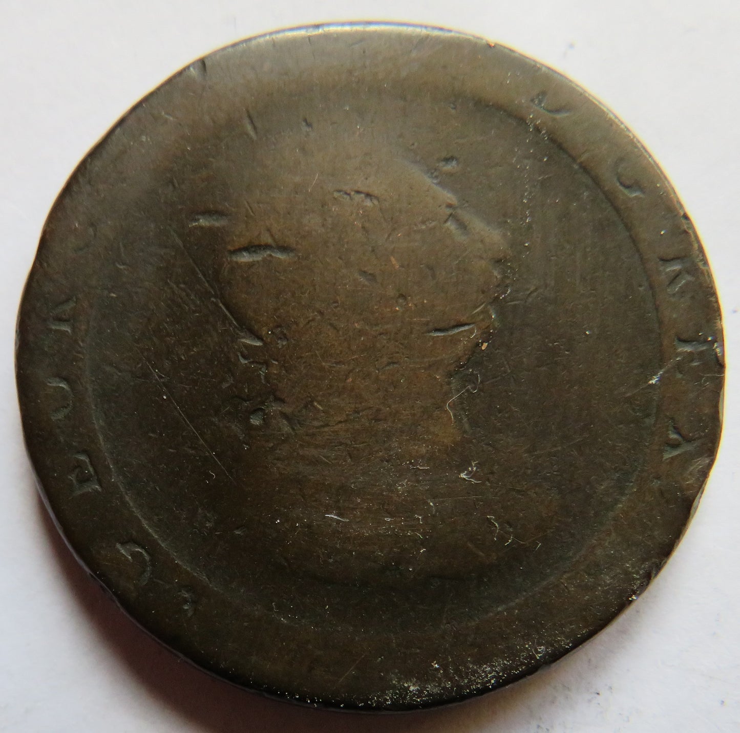 1797 King George III Cartwheel One Penny Coin - Great Britain