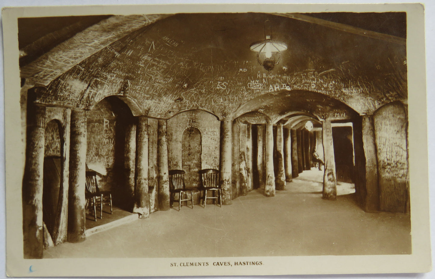 Vintage Postcard of St. Clements Caves, Hastings
