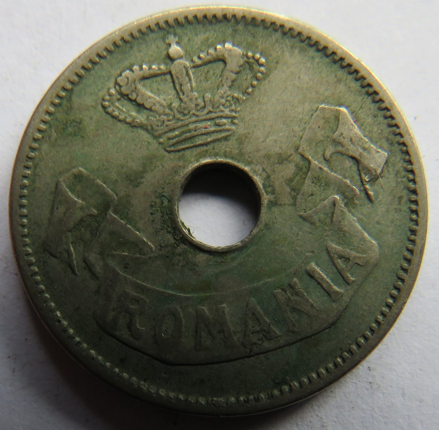 1906 Romania 10 Bani Coin