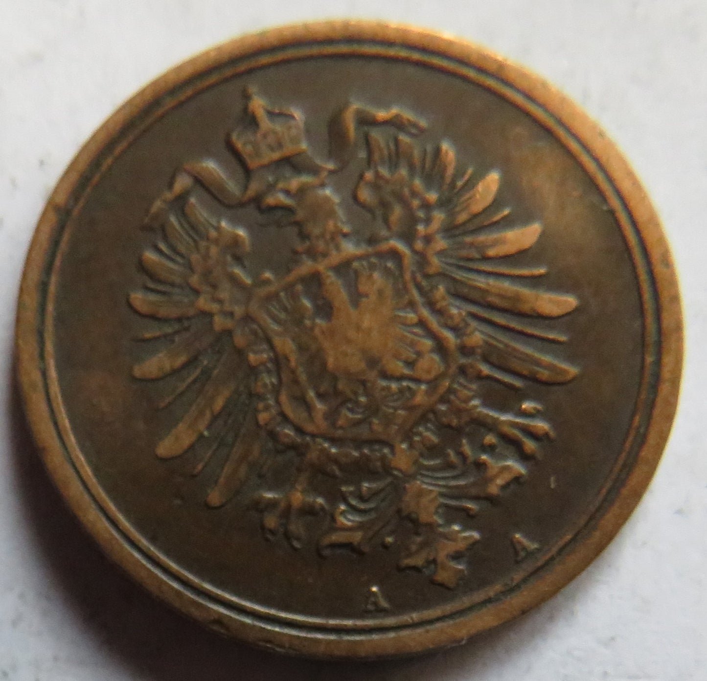 1885-A Germany One Pfennig Coin