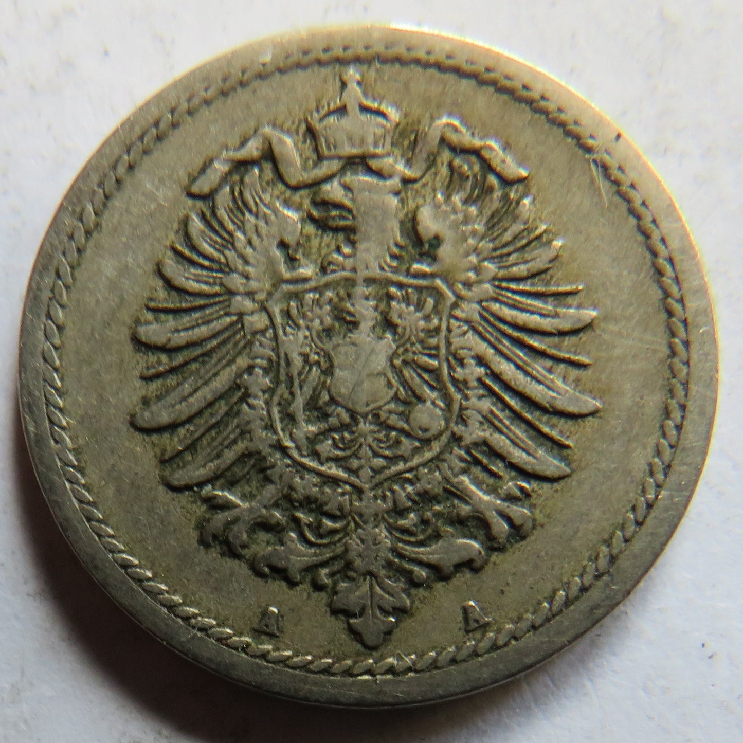 1874-A Germany 5 Pfennig Coin