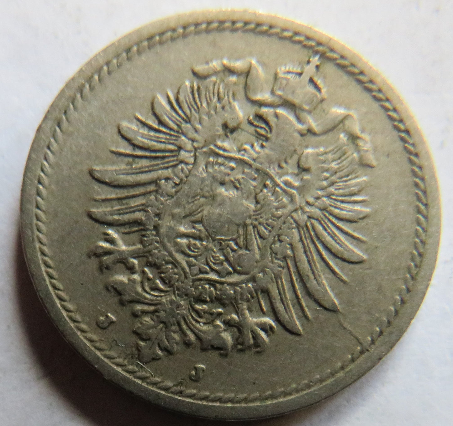 1888-J Germany 5 Pfennig Coin