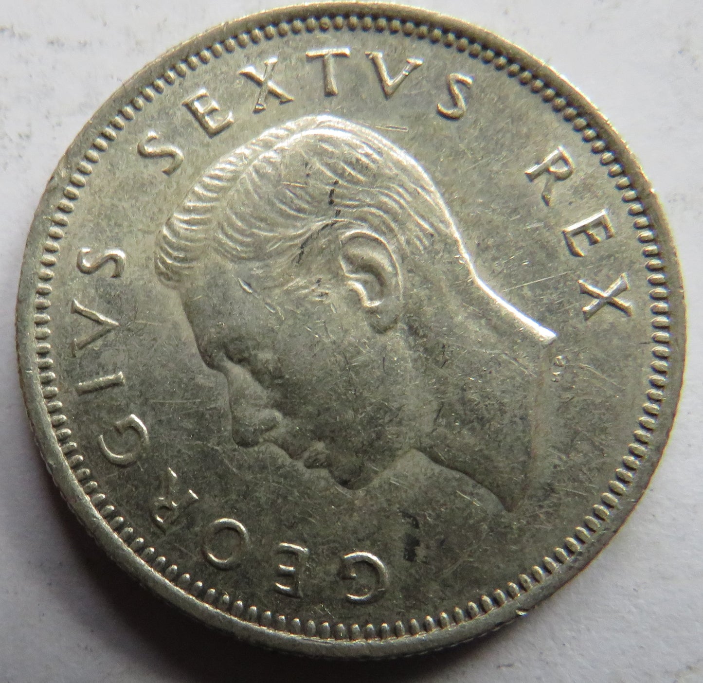 1950 King George VI South Africa Silver Shilling Coin In Better Grade