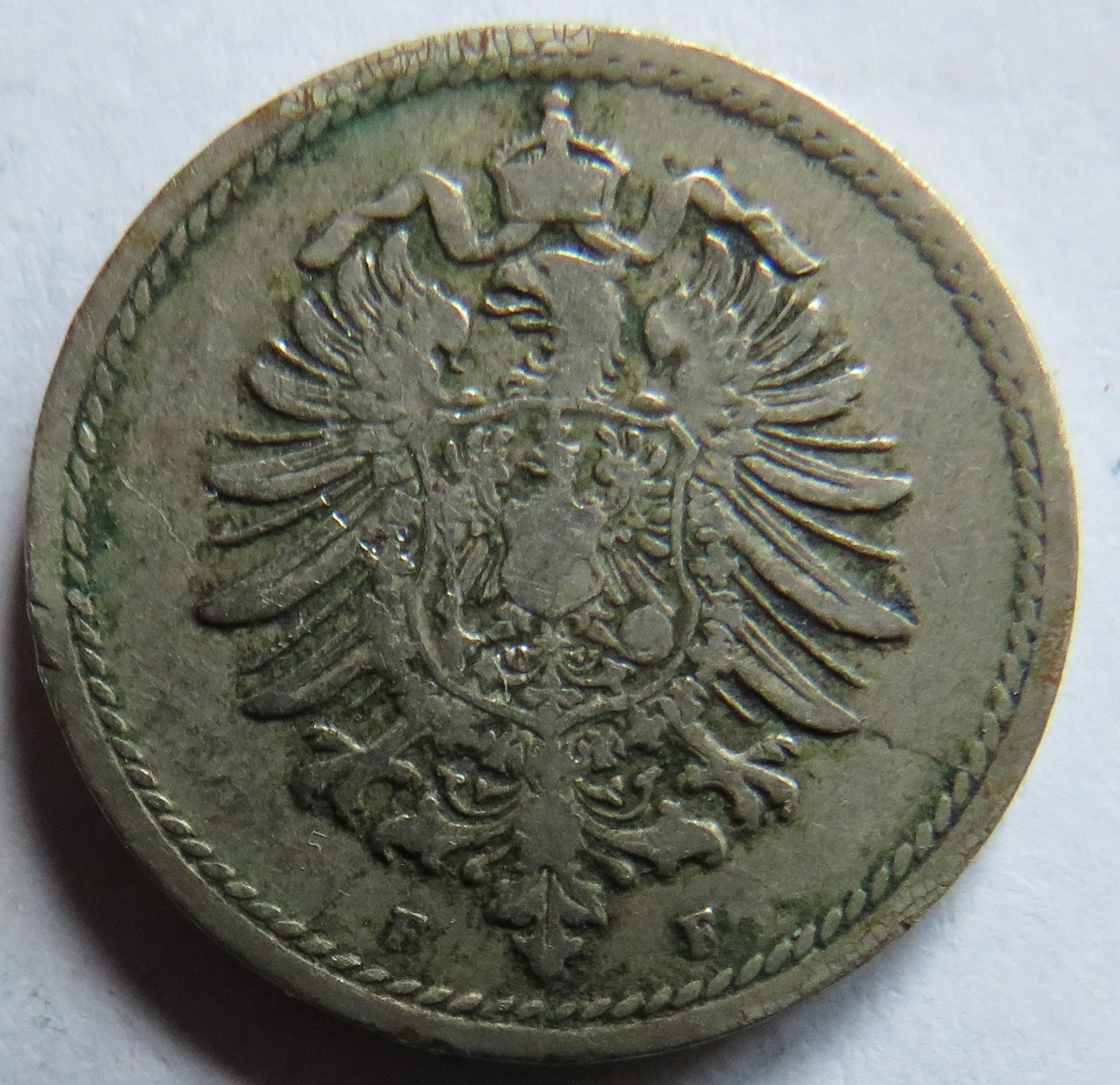 1876-F Germany 5 Pfennig Coin