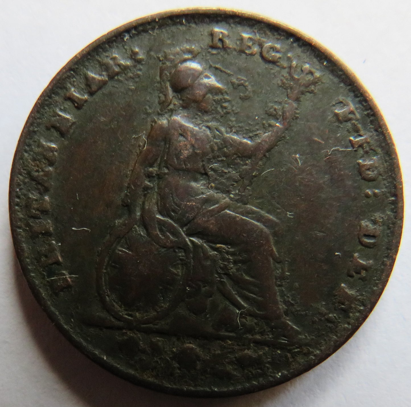 1853 Queen Victoria Young Head Farthing Coin - Great Britain