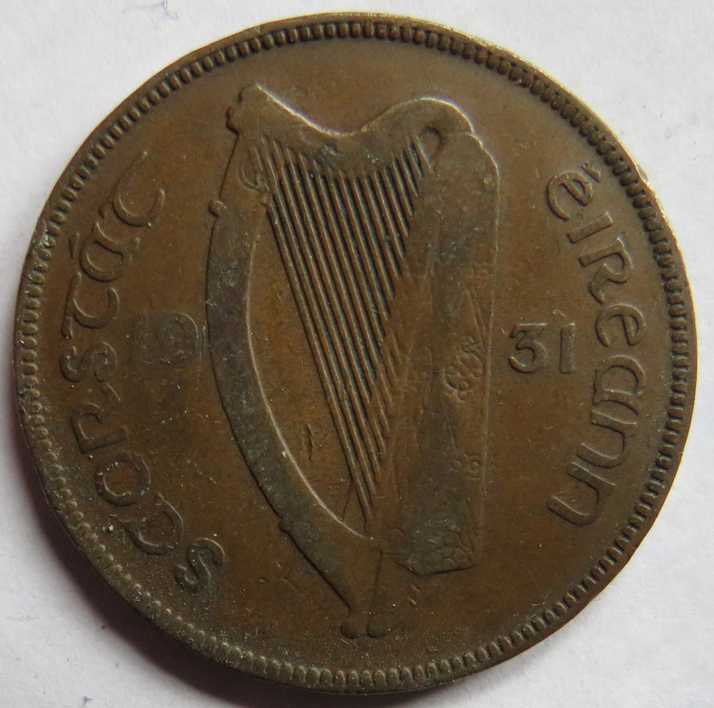 1931 Ireland One Penny Coin