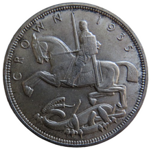 Load image into Gallery viewer, 1935 George V Silver Rocking Horse Crown Coin - Great Britain
