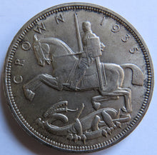 Load image into Gallery viewer, 1935 George V Silver Rocking Horse Crown Coin - Great Britain
