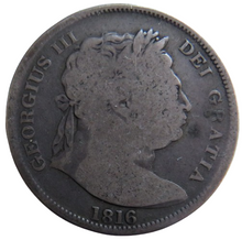 Load image into Gallery viewer, 1816 King George III Silver Halfcrown Coin - Great Britain
