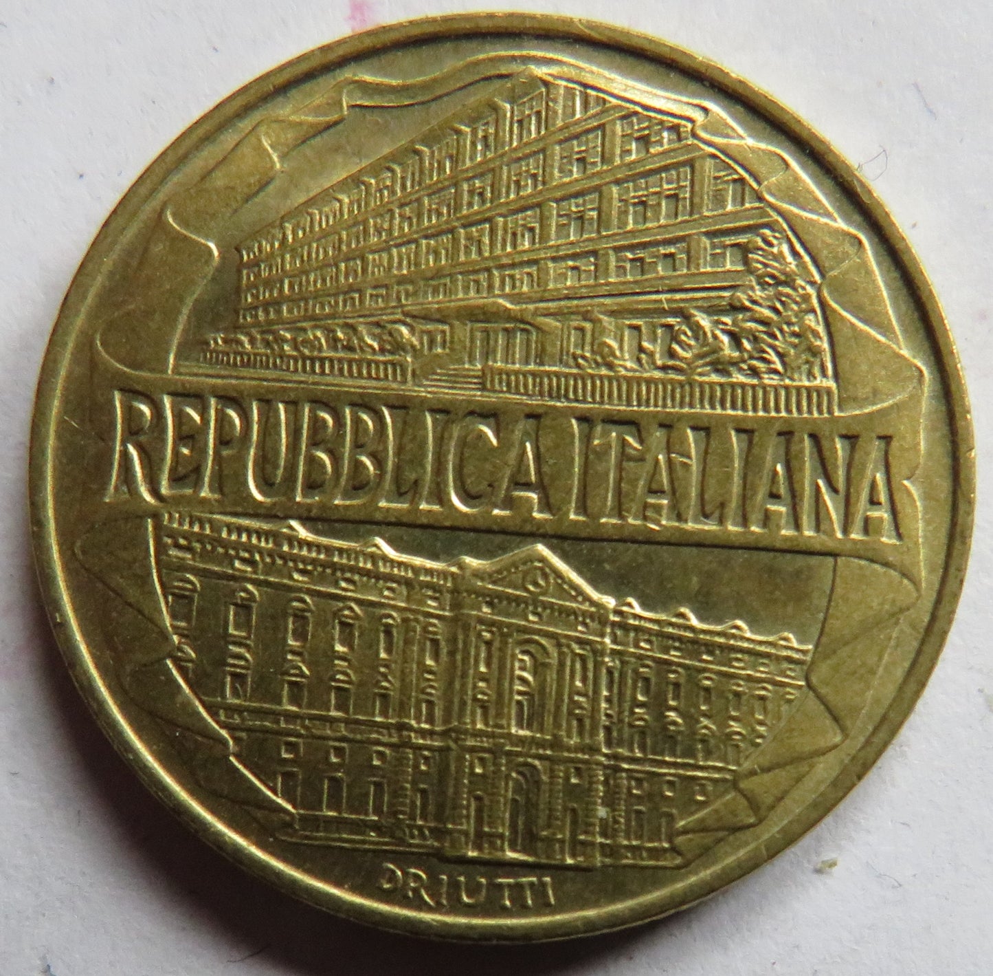 1996 Italy 200 Lire Coin