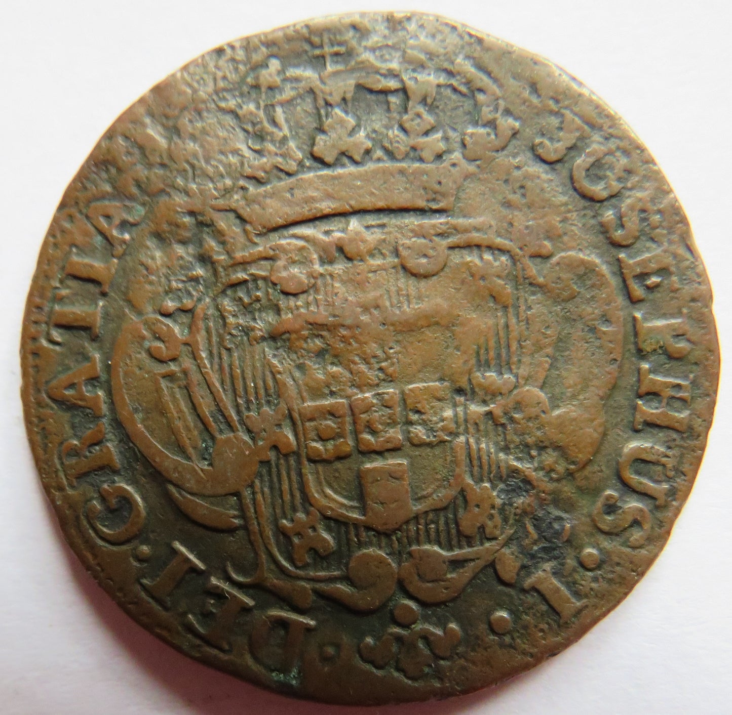 1765 Portugal 10 Reis Coin