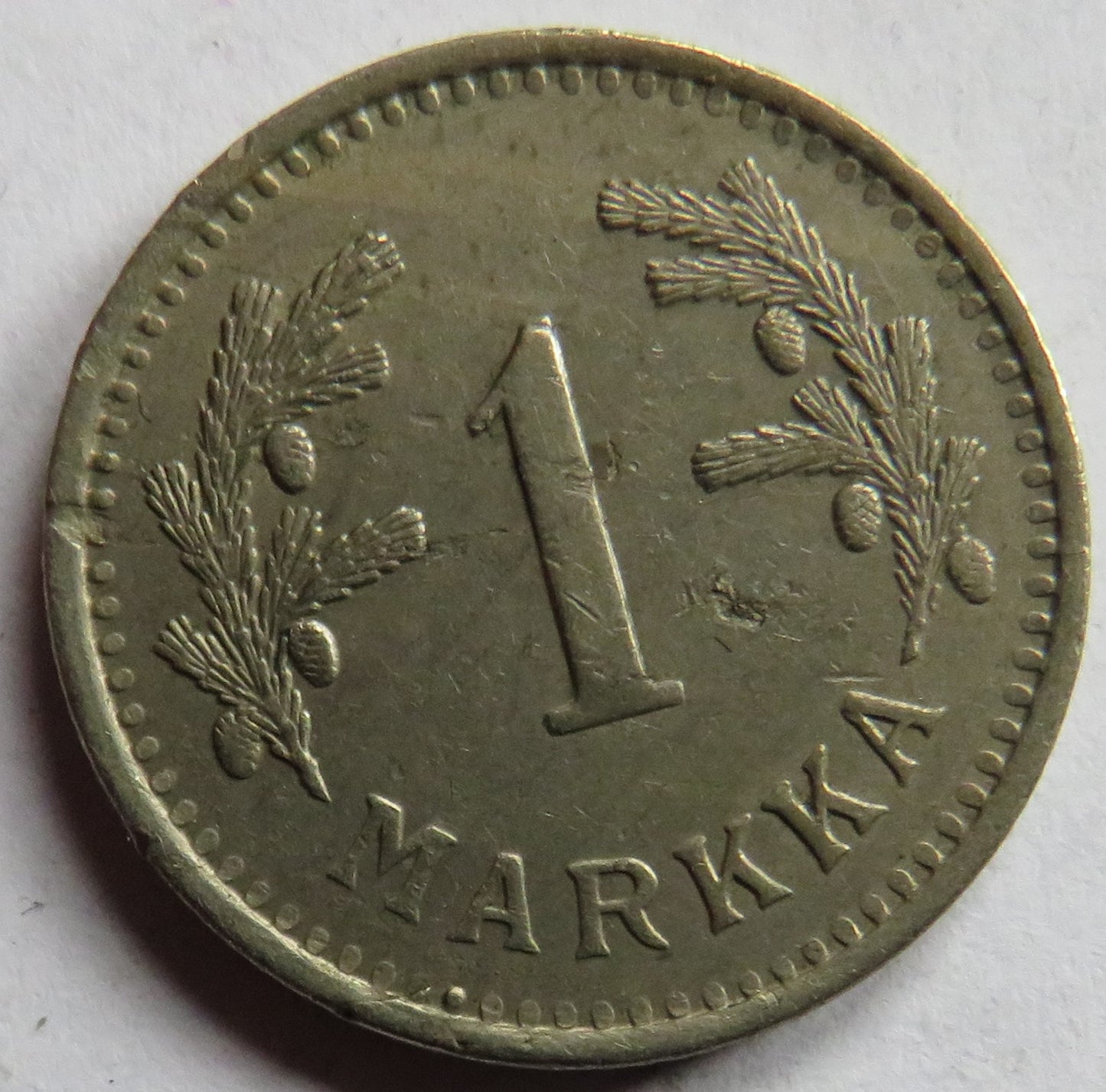 1930 Finland One Markka Coin