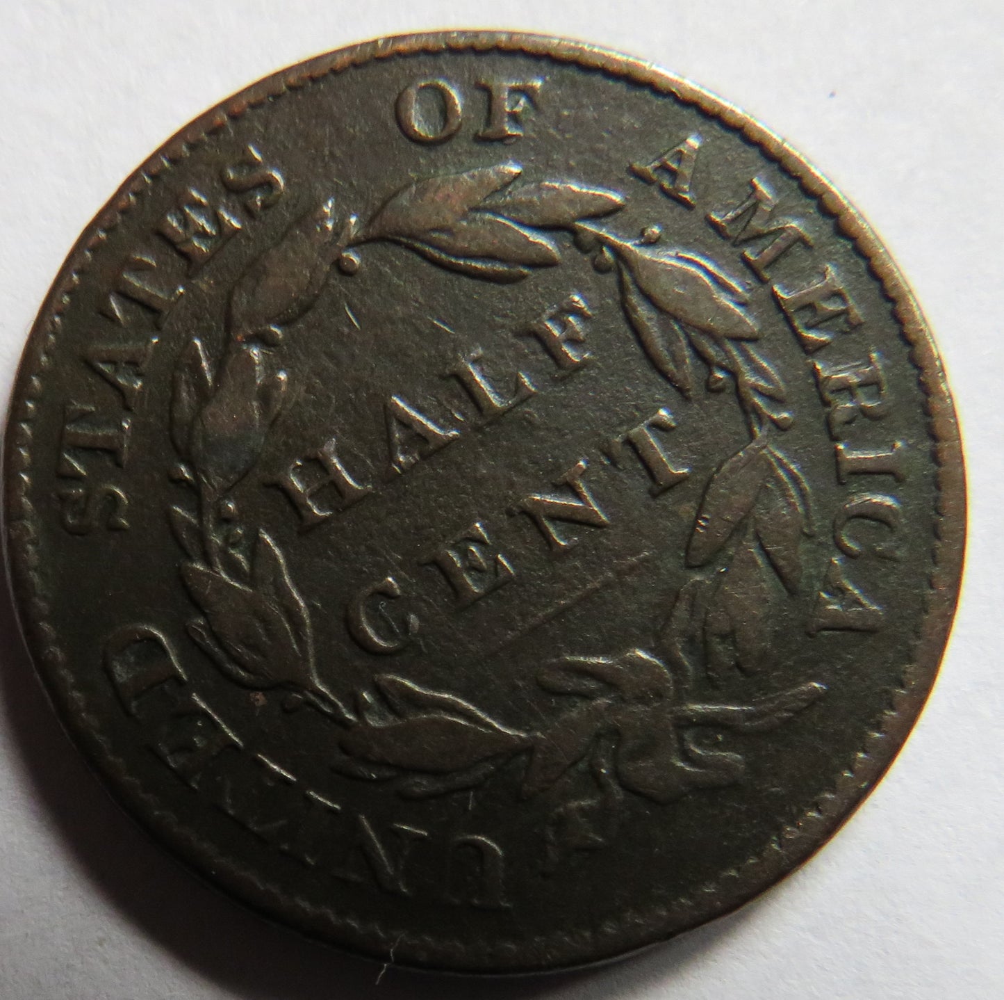 1826 USA Classic Head Half 1/2 Cent Coin
