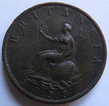 Load image into Gallery viewer, 1799 King George III Halfpenny Coin - Great Britain
