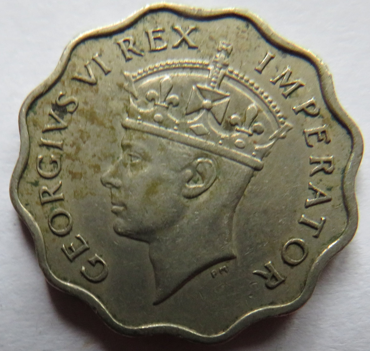 1938 King George VI Cyprus 1 One Piastre Coin