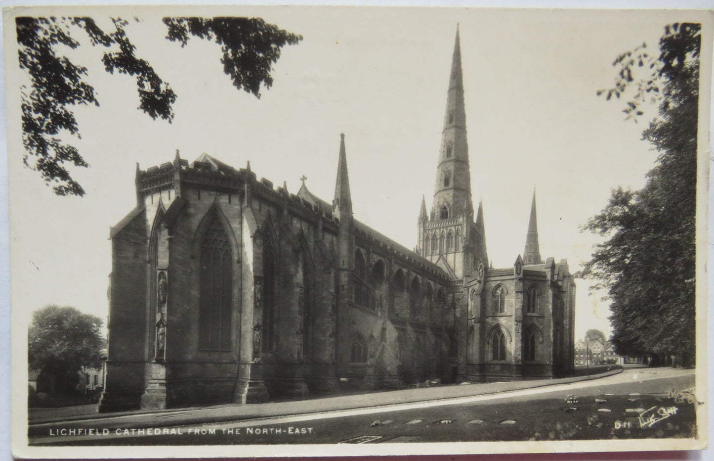 Vintage Postcard of Lichfield Cathedral from the North-East