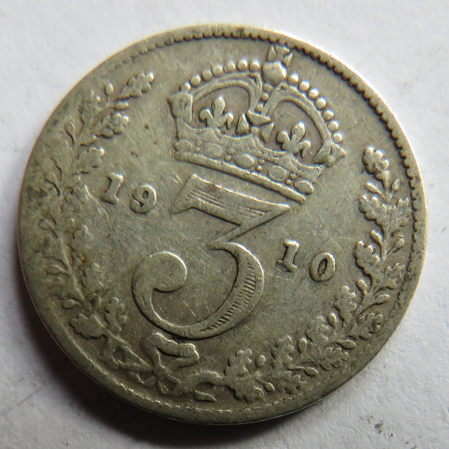 1910 King Edward VII Silver Threepence Coin - Great Britain