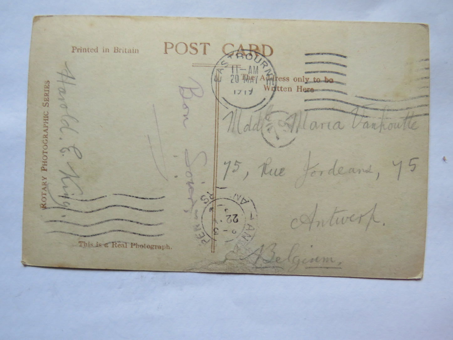 Vintage Postcard of London, Multiview Postcard, 1919