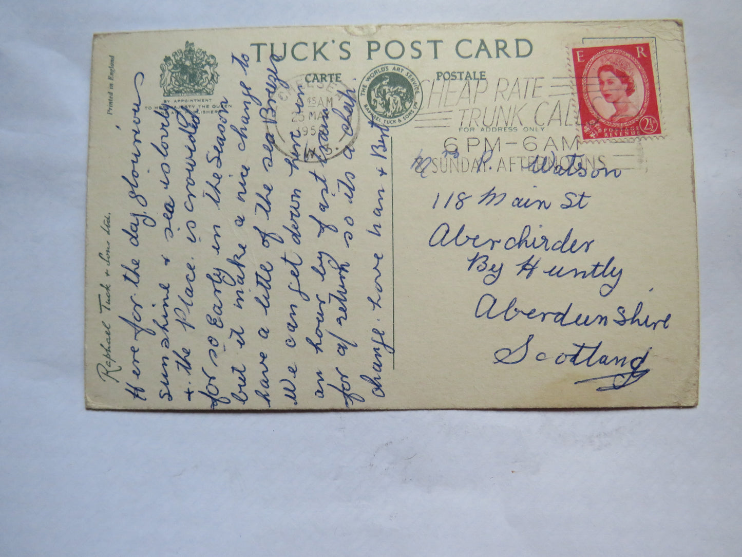 Vintage Postcard of Waterfall, The Rockery, Brighton, 1959