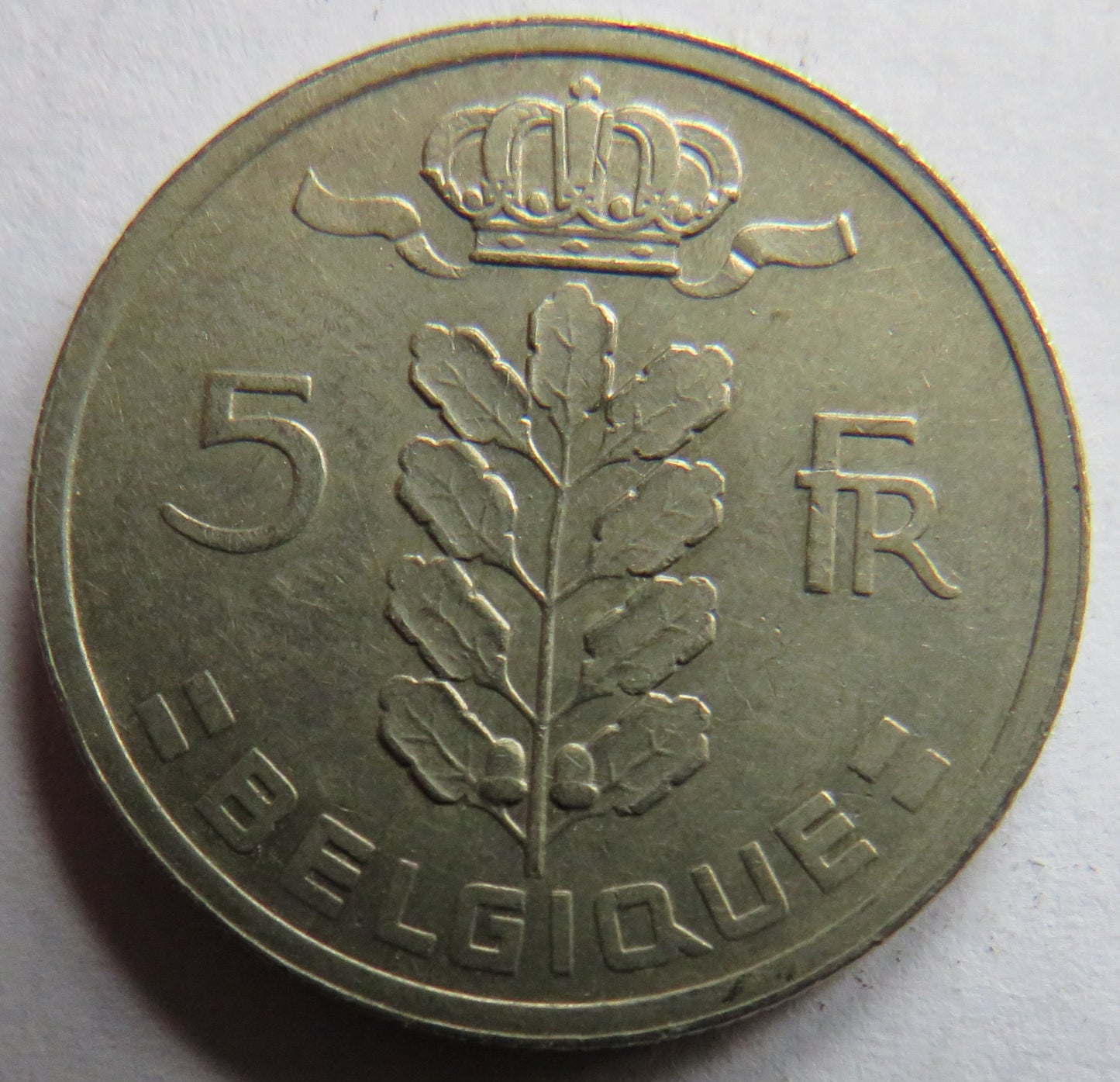 1949 Belgium 5 Francs Coin