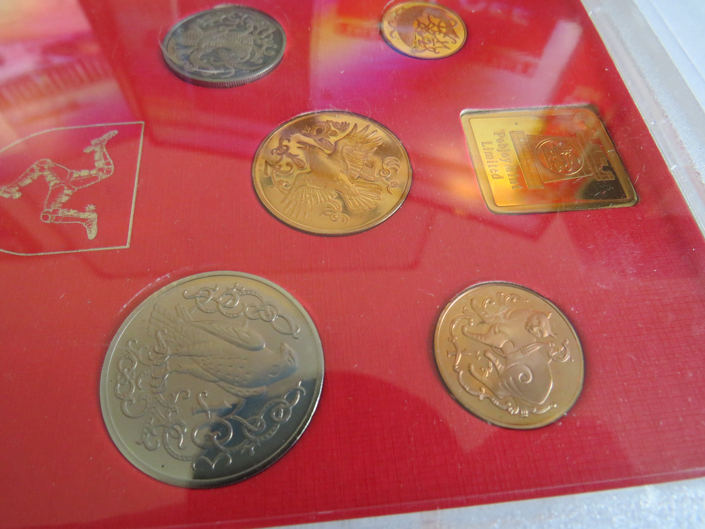 1980 Isle of Man Diamond Finish Decimal Coin Set