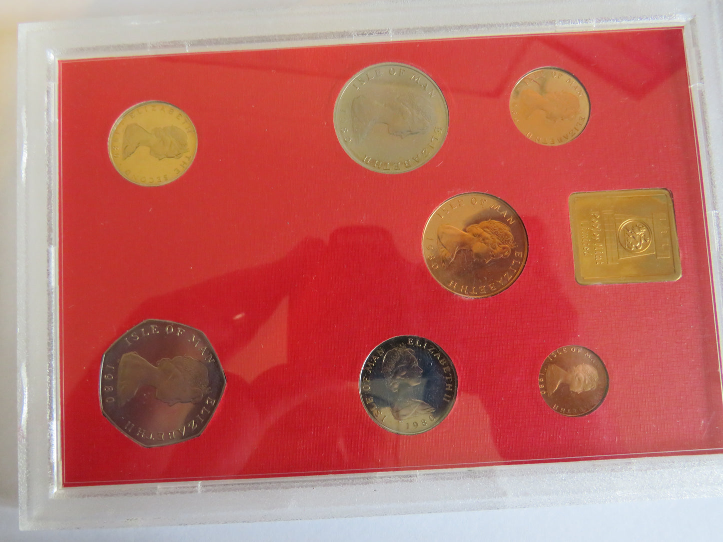 1980 Isle of Man Diamond Finish Decimal Coin Set