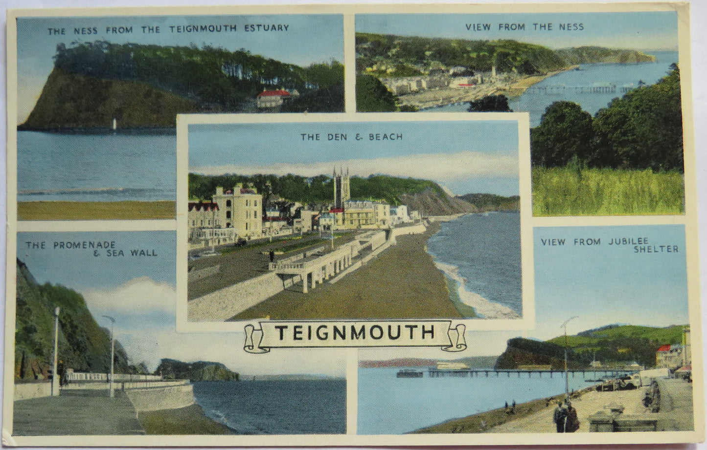Vintage Multiview Postcard of Teignmouth