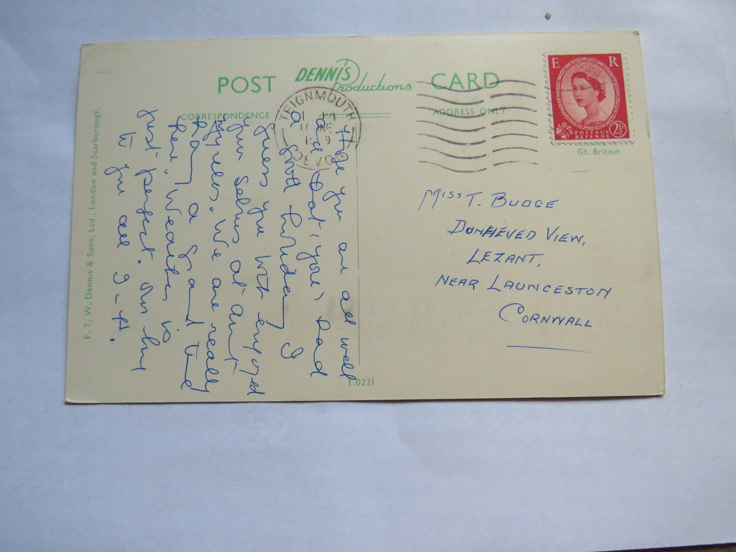 Vintage Multiview Postcard of Teignmouth