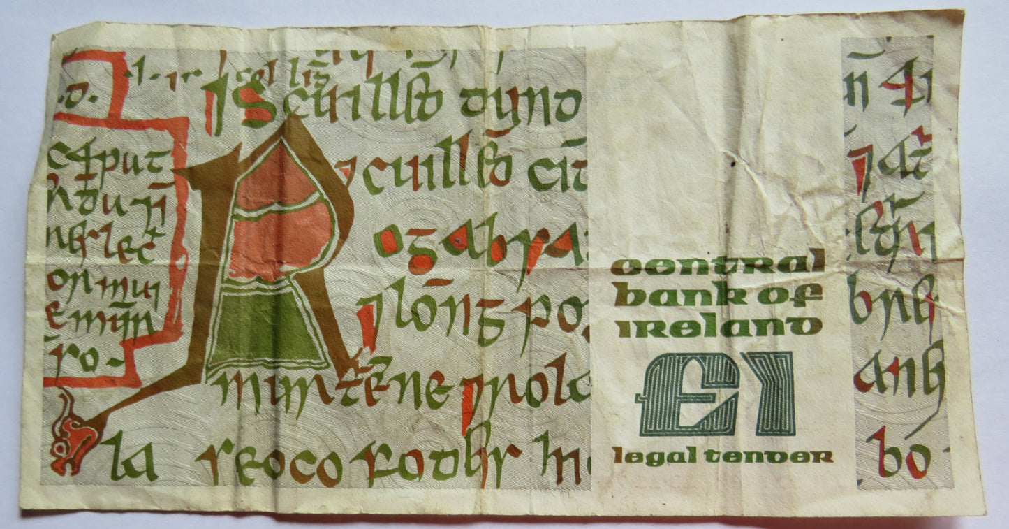 1978 Ireland £1 One Pound Banknote